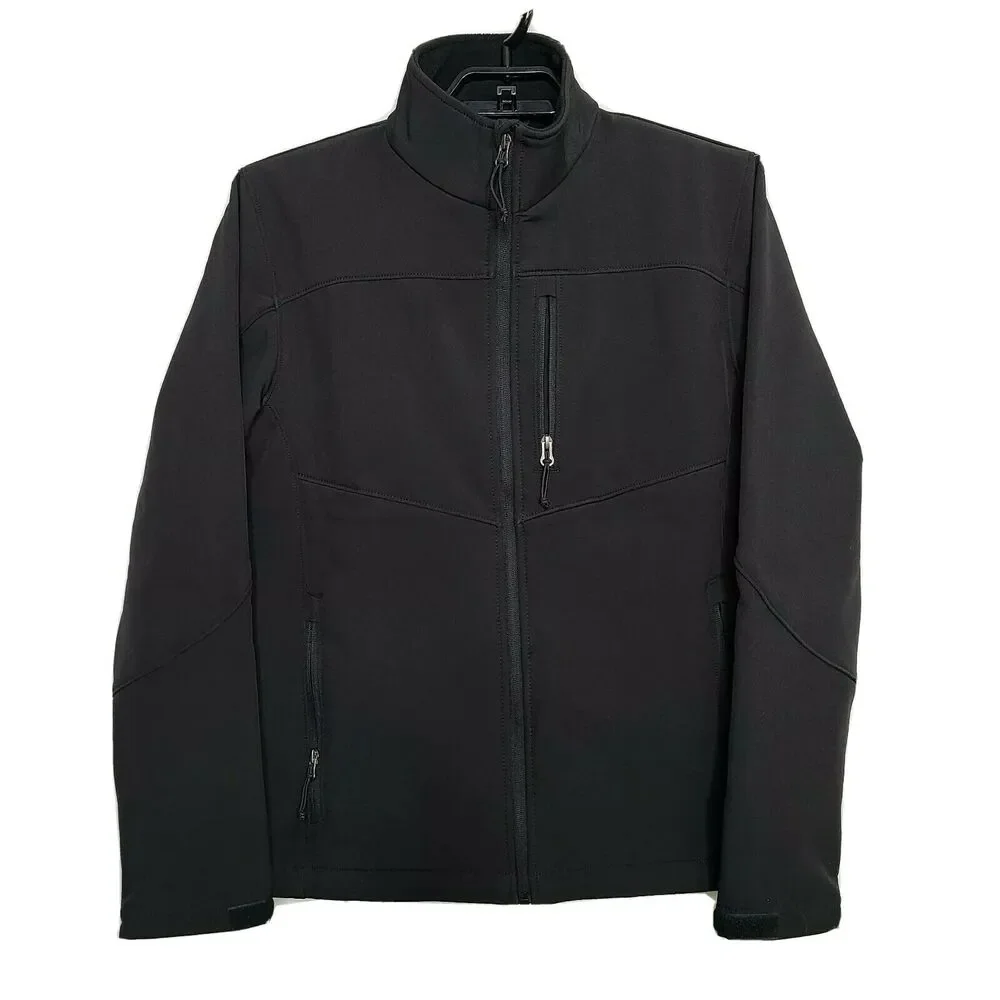Mens TSLA Softshell Jacket SZ Small Black